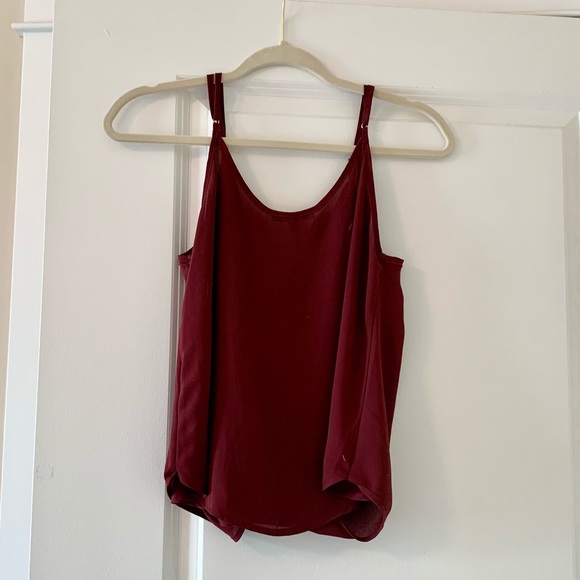 Maroon Love Culture Tank top w/ adjustable straps - Picture 4 of 5